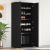 Cabinet Pantofi Stejar Negru 80x39x180 cm Lemn Ingineresc GartenMobel Dekor