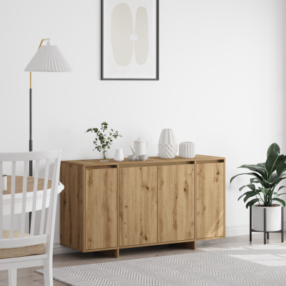 Bufet din Stejar Stejar Artisan Lemn Compozit 135 x 41 x 75 cm GartenMobel Dekor