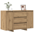 Bufet Artisan Stejar 120x41x75 cm Lemn prelucrat GartenMobel Dekor