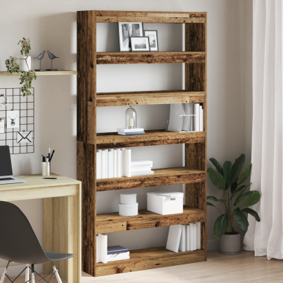 Bibliotecă Lemn uzat Lemn ingineresc 100 x 30 x 198 cm GartenMobel Dekor