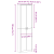 Dulap din stejar Sonoma 55x25x189 cm lemn prelucrat GartenMobel Dekor