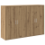 Sideboard-uri 2 buc stejar artizanal 60x31x84 cm Lemn ingineresc GartenMobel Dekor
