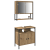 Set de mobilier pentru baie 2 piese din lemn de stejar artistic GartenMobel Dekor