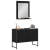 Set de mobilier pentru baie , 2 piese, lemn ingineresc, stejar negru GartenMobel Dekor