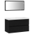 Set de mobilier pentru baie  Stejar negru Lemn ingineresc GartenMobel Dekor