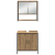 Set de Mobilier pentru Baie 3 Piese Stejar Artisan Lemn Stratificat GartenMobel Dekor