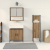 Set de Mobilier pentru Baie din 3 Piese Stejar Artizanal Lemn Prelucrat GartenMobel Dekor