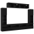 Set de 8 unități TV de perete cu LED din stejar negru și lemn prelucrat GartenMobel Dekor