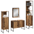 Set Mobilier Baie de 4 Piese Lemn Vechi Lemn Prelucrat GartenMobel Dekor