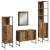 Set Mobilier Baie de 4 Piese Lemn Vechi Lemn Prelucrat GartenMobel Dekor