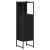 Set mobilier baie de 4 piese Stejar Negru Lemn prelucrat GartenMobel Dekor