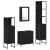 Set Mobilier Baie 4 Piese Stejar Negru Lemn Prelucrat GartenMobel Dekor