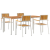 Set de Dining pentru Grădină 5 Piese din Lemn Solid de Acacia GartenMobel Dekor
