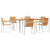 Set de dining pentru grădină  cu 7 piese din lemn masiv de acacia GartenMobel Dekor