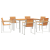Set de dining pentru grădină  cu 7 piese din lemn masiv de acacia GartenMobel Dekor