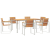 Set dining gradină  7 Piese Lemn Masiv Teak GartenMobel Dekor