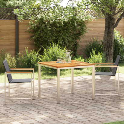 Set masă grădină  3 piese din lemn masiv de tec GartenMobel Dekor