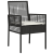 Set de dining pentru grădină 3 piese Ratan negru GartenMobel Dekor