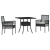 Set de dining pentru grădină 3 piese Ratan negru GartenMobel Dekor