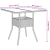 Set de dining pentru grădină 3 piese Ratan negru GartenMobel Dekor