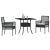 Set de dining pentru grădină 3 piese Ratan negru GartenMobel Dekor