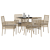Set mese grădină 5 piese Bej din ratan poli GartenMobel Dekor