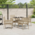 Set de Masă pentru Grădină de 5 Piese Bej din Poliratan GartenMobel Dekor