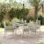 Set dining grădină 5 piese Gri deschis Ratan Poli GartenMobel Dekor