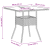 Set dining grădină 5 piese Gri deschis Ratan Poli GartenMobel Dekor
