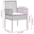 Set dining grădină 5 piese Gri deschis Ratan Poli GartenMobel Dekor