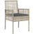 Set dining grădină 5 piese Gri deschis Ratan Poli GartenMobel Dekor