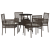 Set de dining pentru grădină 5 Piese Maro Poliratan GartenMobel Dekor