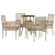 Set Dining Grădină cu 5 Piese din Poliratan Bej GartenMobel Dekor