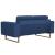 Set de canapele, 2 piese, albastru, material textil GartenMobel Dekor