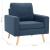 Set de canapele, 2 piese, albastru, material textil GartenMobel Dekor