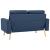 Set de canapele, 2 piese, albastru, material textil GartenMobel Dekor