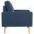 Set de canapele, 2 piese, albastru, material textil GartenMobel Dekor