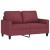 Set canapea cu perne, 3 piese, roșu vin, material textil GartenMobel Dekor