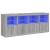 Servantă cu lumini LED, gri sonoma, 163x37x67 cm GartenMobel Dekor
