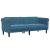 Set de canapele, 3 piese, albastru, catifea GartenMobel Dekor