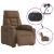 Fotoliu electric rabatabil cu ridicare, maro, textil GartenMobel Dekor