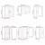 Set dulap de bucătărie 11 piese „Lucca” stejar artizanal lemn GartenMobel Dekor