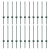 Stâlpi de gard 22 pcs U-Channel Verde 100 cm Oțel GartenMobel Dekor