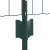 Împrejmuirea Euro cu 5 Stâlpi U Verde 0,4x10 m Metal GartenMobel Dekor