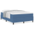 Pat cu arcuri și saltea albastră 140x200 cm din velur GartenMobel Dekor