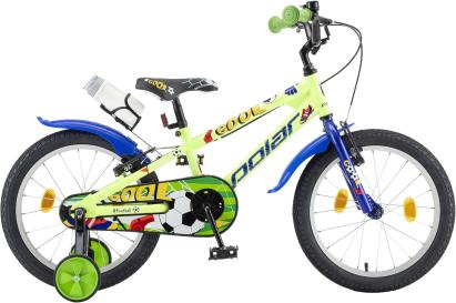 Bicicleta Copii Polar 2024 Football - 18 Inch, Verde-Albastru Ultimate FactoryBikes