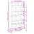 Suport de plante, stejar negru, 140x30x140 cm lemn prelucrat GartenMobel Dekor
