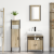 Set mobilier baie 3 piese stejar Sonoma lemn prelucrat GartenMobel Dekor