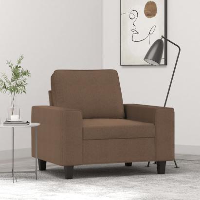 Fotoliu canapea, maro, 60 cm, material textil GartenMobel Dekor