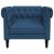 Fotoliu Chesterfield, albastru, material textil GartenMobel Dekor